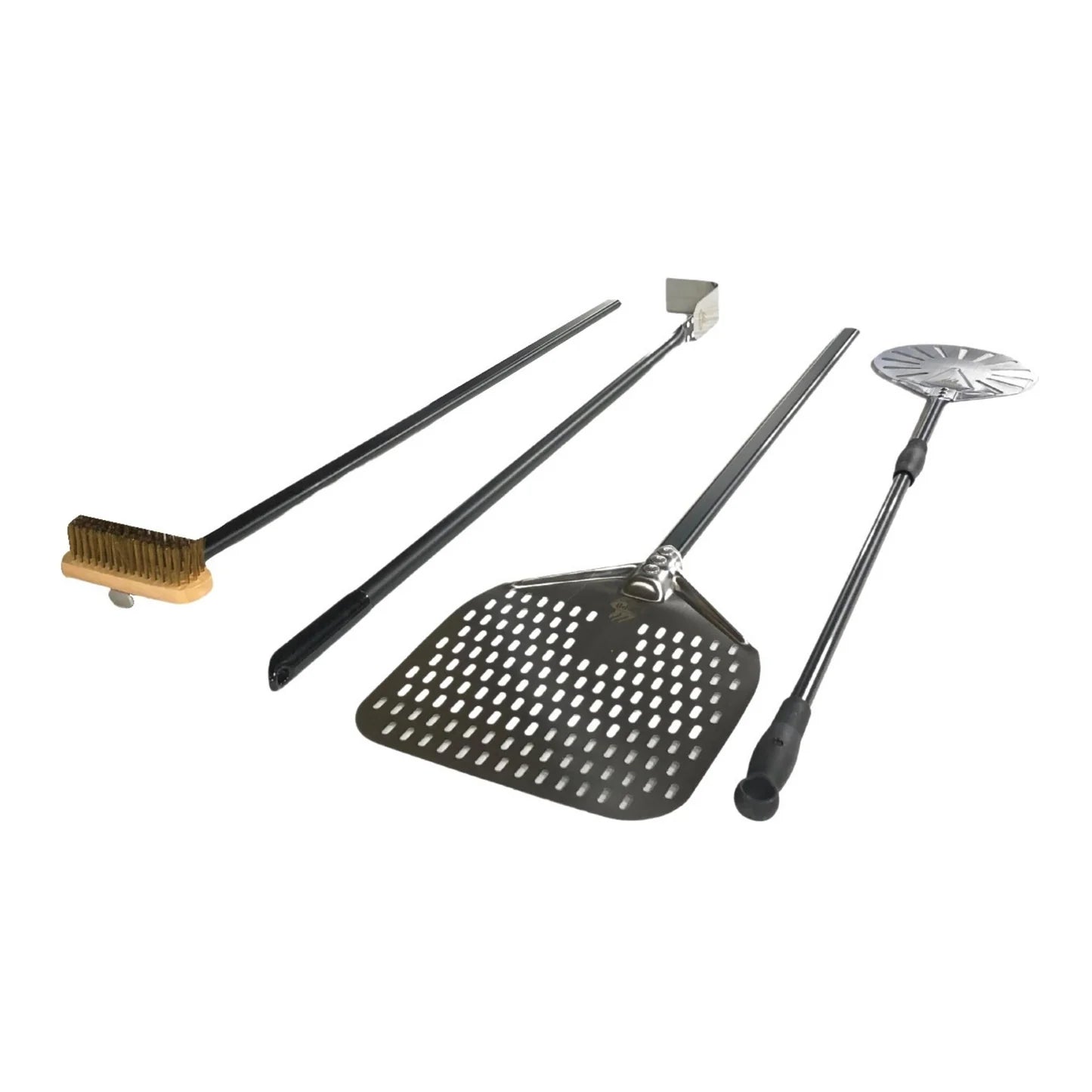 Pro Aluminum 4 Piece Wood-Fired Pizza Oven Utensil Kit