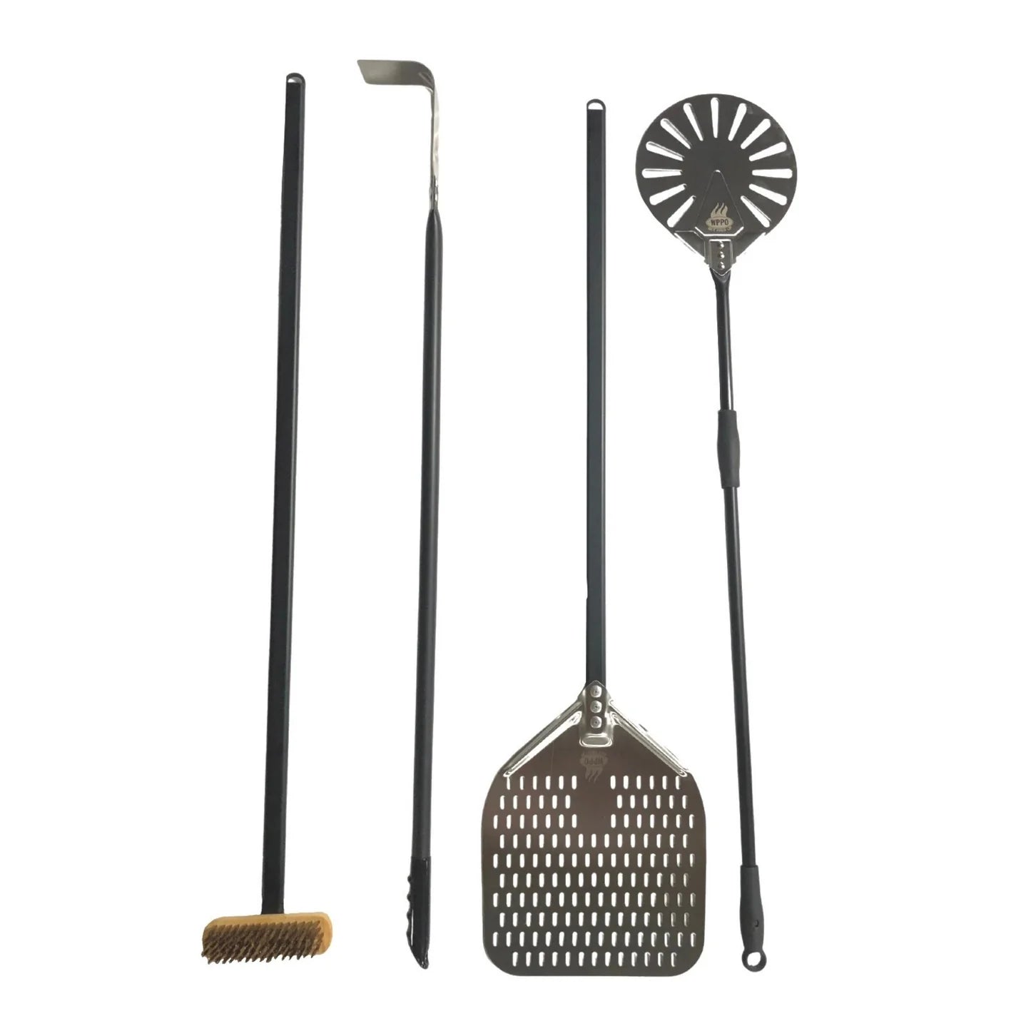Pro Aluminum 4 Piece Wood-Fired Pizza Oven Utensil Kit