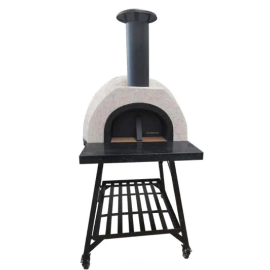 DIY Tuscany Wood Fired Oven Kit, Includes Stainless Steel Flue & Black Door 38Dx37Wx23H