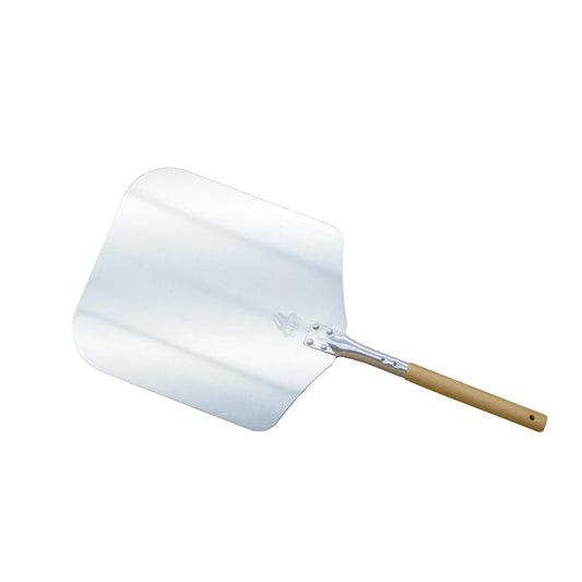 14" x 28" Traditional Aluminum Pizza Peel w/Wood Handle
