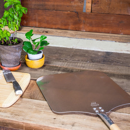14" x 38" Aluminum Blade Pizza Peel, w/Wood Handle