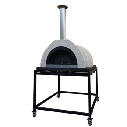DIY Tuscany Wood Fired Oven Kit, Includes Stainless Steel Flue & Black Door 55Dx52Wx31H
