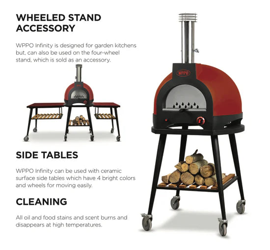 Infinity 66 Wood/Gas Hybrid 3 Pizza Oven